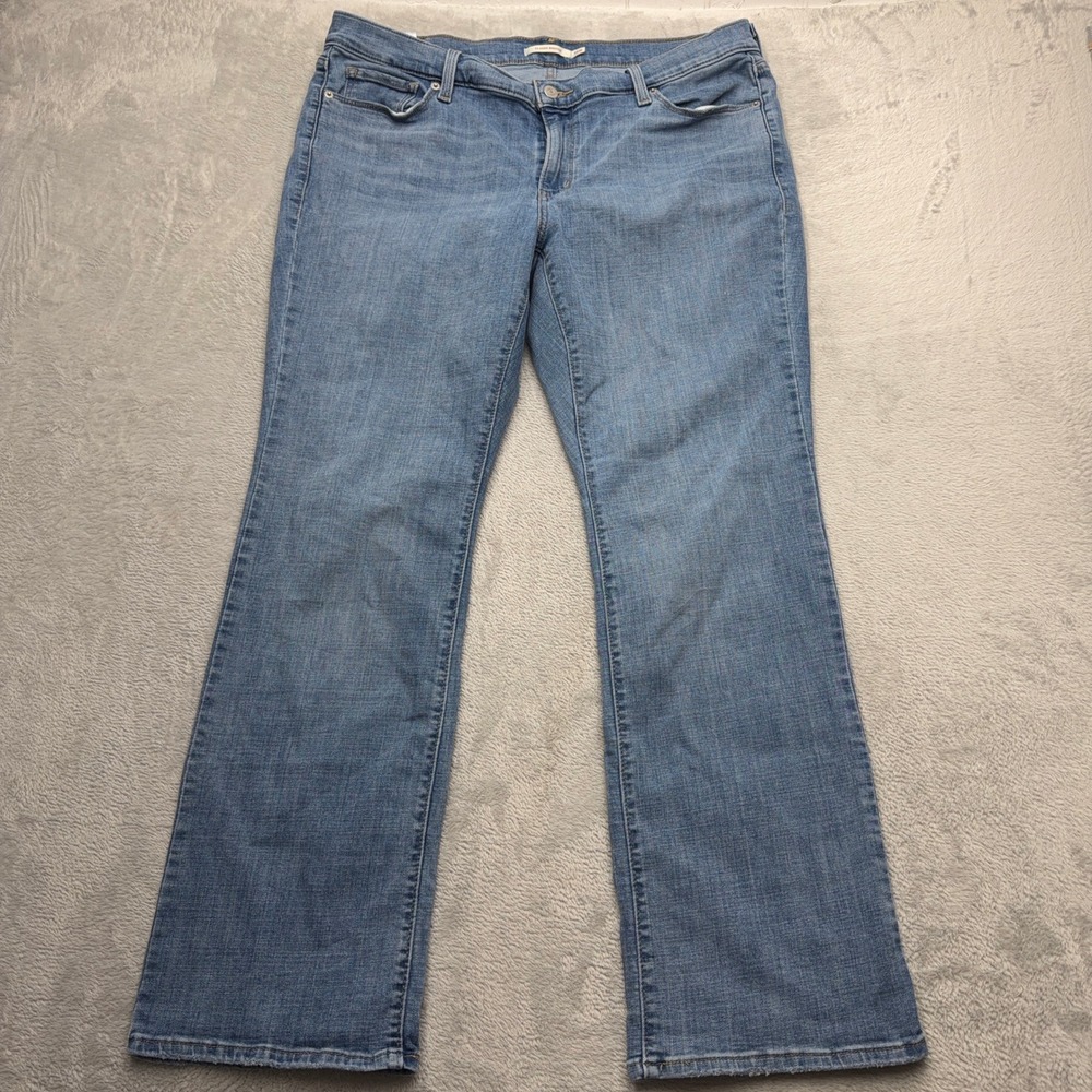 Levis Classic Bootcut Jeans Womens 18W Medium Wash Stretch Denim